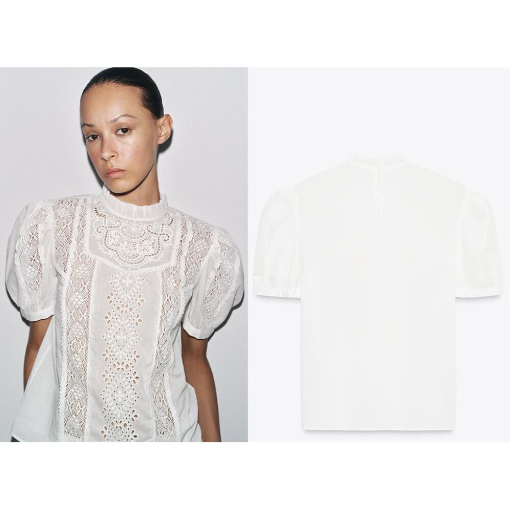 NEW ZARA romantic shirt 6895 - Picture 2 of 2